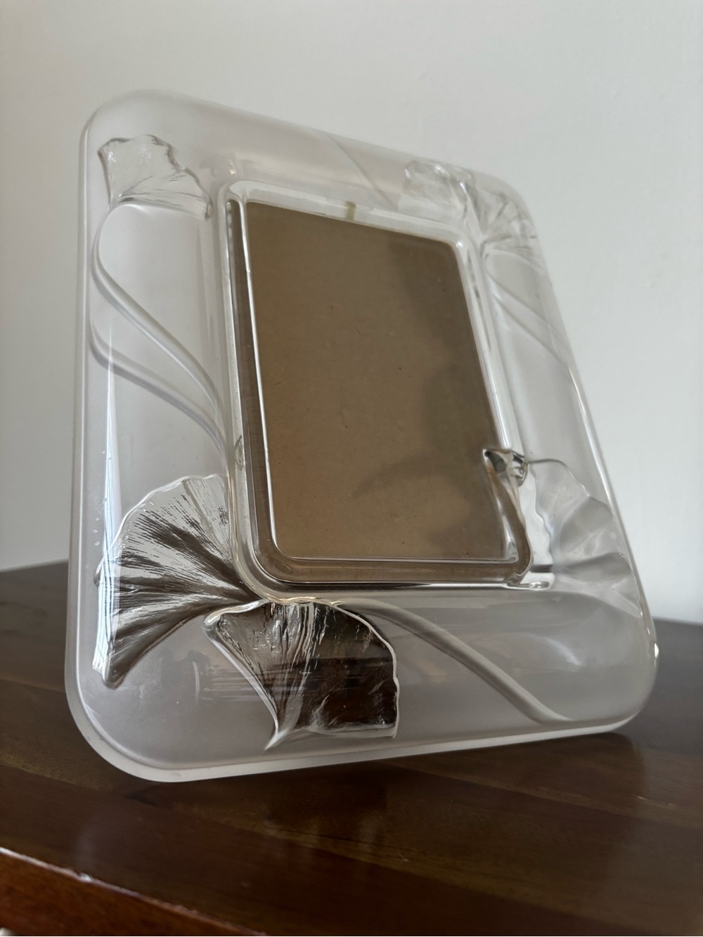 Clear Decorative Tablet Case with Silver Floral Accent